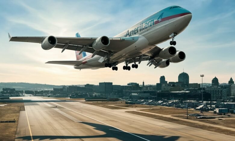 american airlines flight 4642 landed in pittsburgh monday morning.