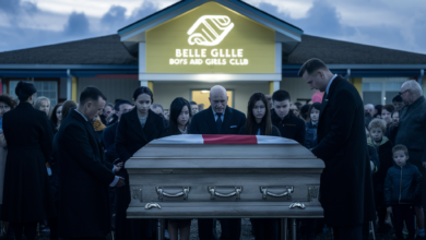 funeral at the boys and girls center in belle glade 01/11/2025